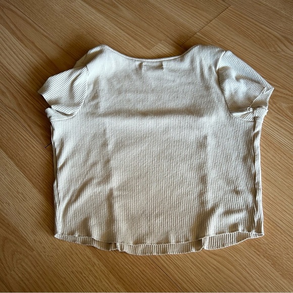 Urban Outfitters Light Ribbed Crop Top Large - Picture 6 of 6